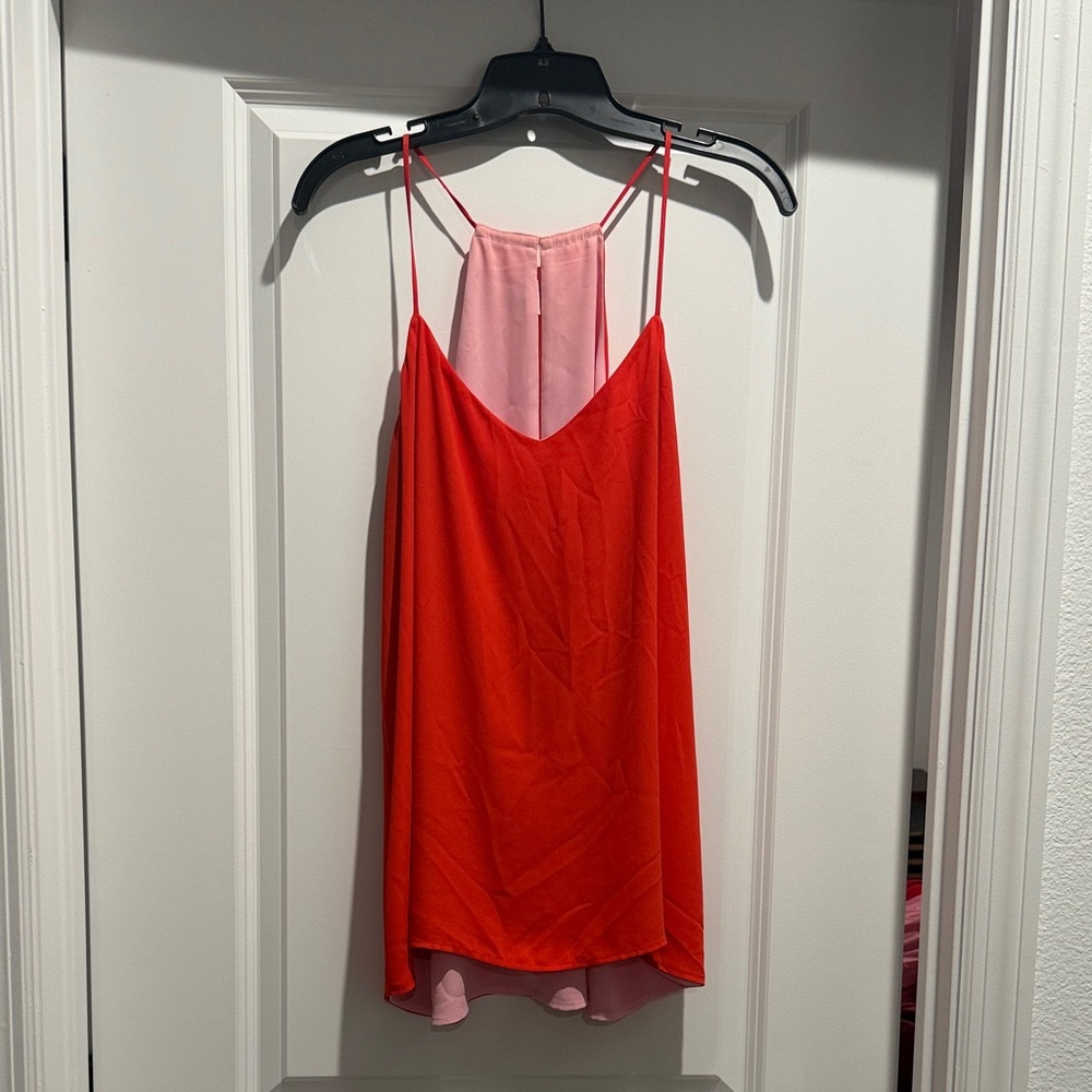 Express Barcelona Camisole Reversible Red and Pink